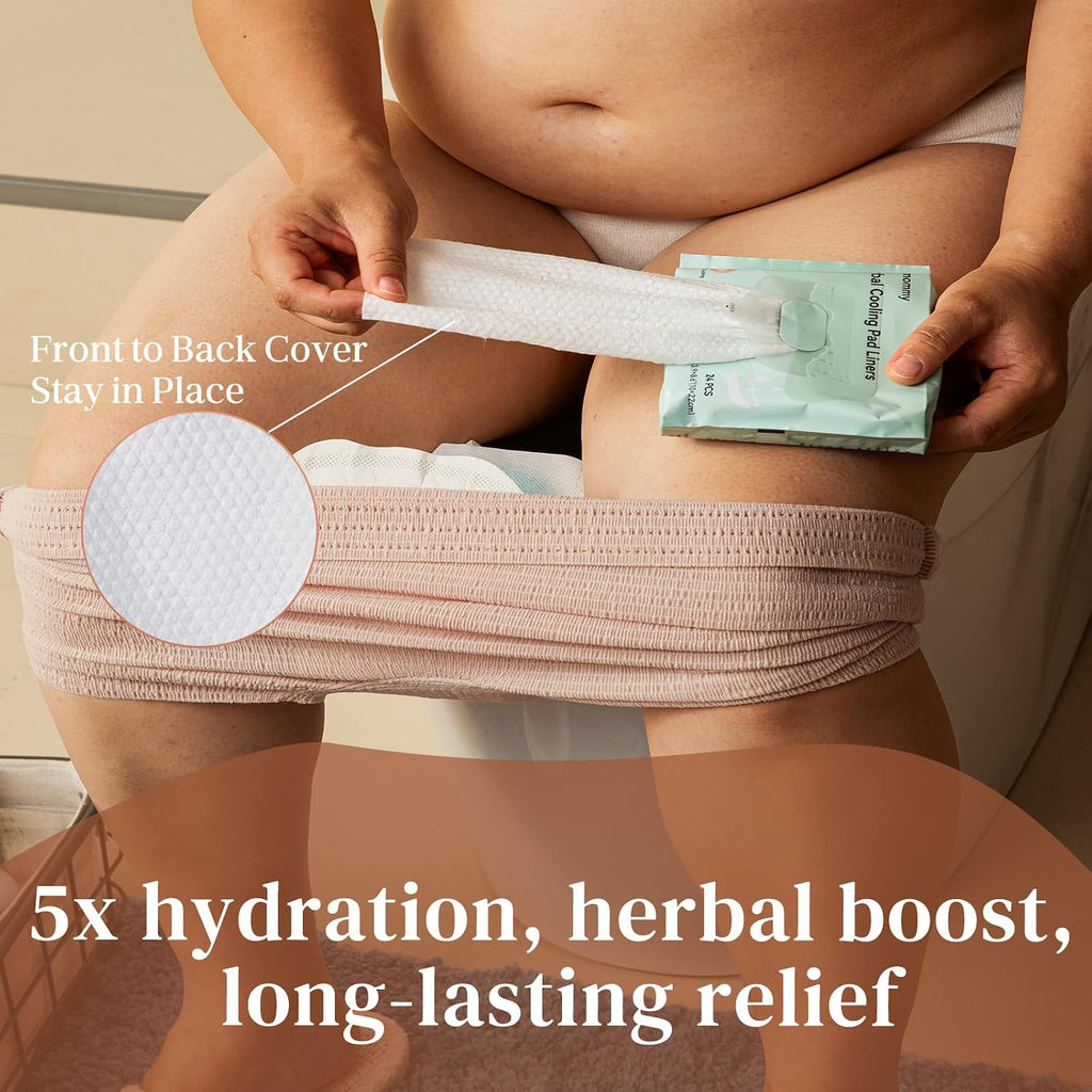 Glamommy Postpartum Recovery Essentials Kit, Labor & Delivery Care for Mom | Includes peri bottle, cooling spray, disposable underwear, postpartum pads, hot & cold packs, soothing liners for postpartum